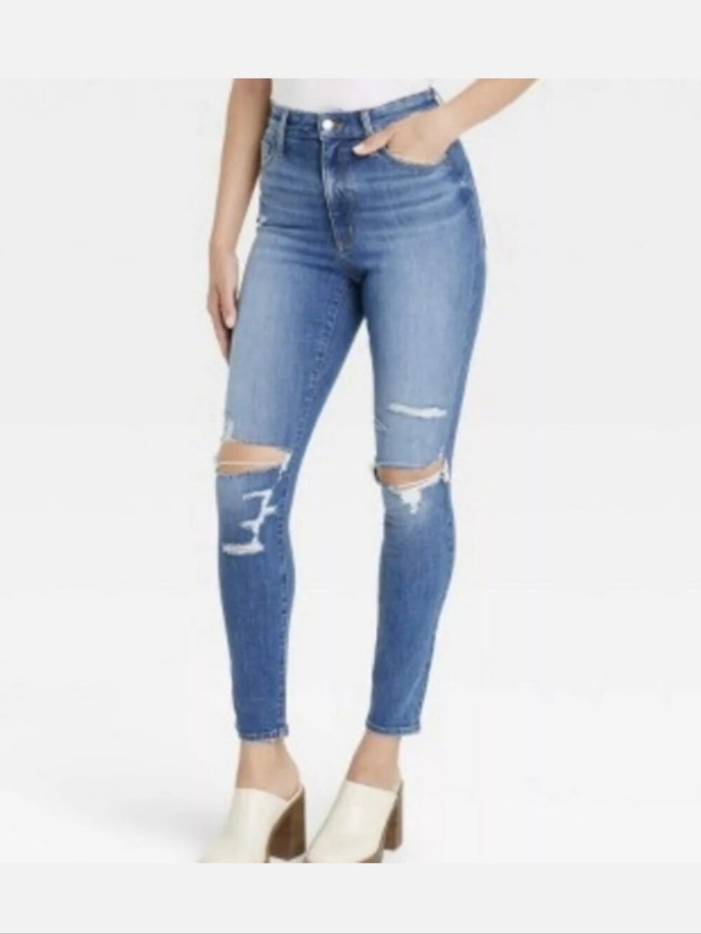 Universal Thread Distressed High-rise Skinny Jeans